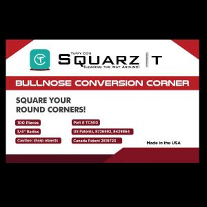 Squarz It Bullnose Conversion Corner – 100 pieces (Ships to USA)