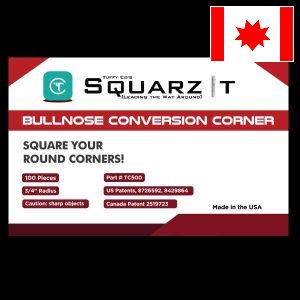 Squarz It 100-piece Bullnose Conversion Corner — ships to Canada
